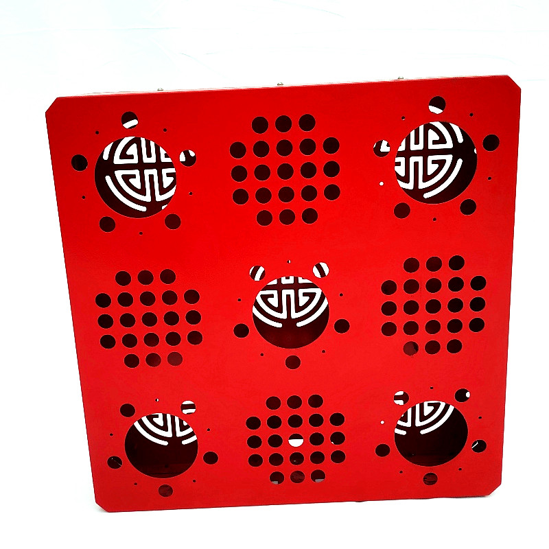 Rotes Pflanzenlampengehäuse